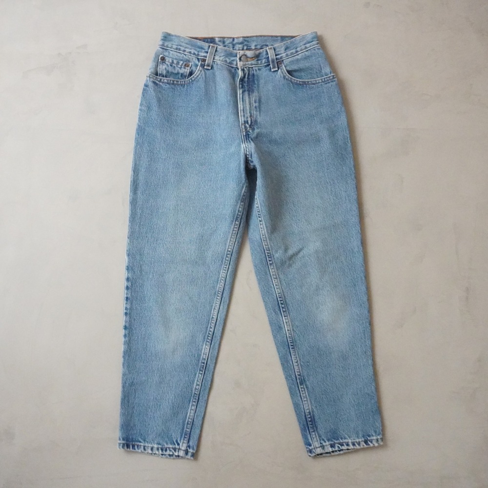 Vintage Levis 550 Relaxed Fit Tapered Leg Jeans 28x26 Blue High Rise Denim